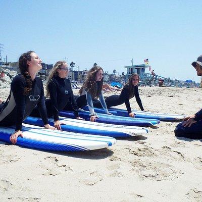 2 Hour Private Group Surf Lessons in San Clemente