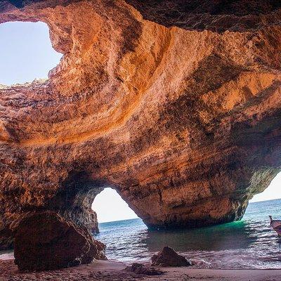 Benagil Cave by Boat + Carvoeiro + AlgarSeco Caves by Minivan from Lagos