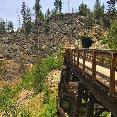 Bicyle Tour on Historical Kettle Valley Railway from Myra Canyon to Penticton