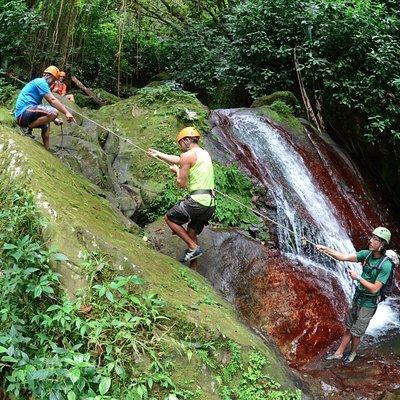 Full-Day Zipline and Waterfall Rappelling Adventure Near San Juan