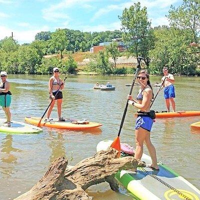 Guided Paddleboard Tour Through Asheville's River Arts District