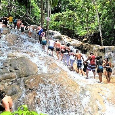 Blue Hole, Secret Falls, and Dunn's River Falls Combo Day-Trip 