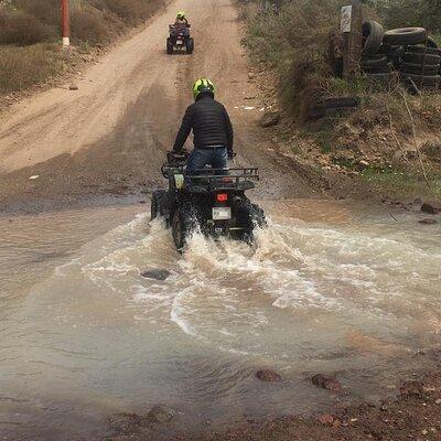 Ride in four-wheelers/michelada, target shooting Paintball & snacks