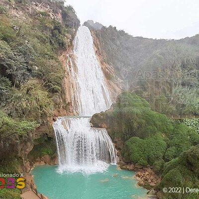 Cascadas el Chiflon (Bridal Veil) and Montebello Lakes from Tuxtla Gutierrez