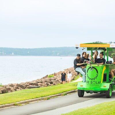 Charlottetown waterfront solar-powered Pedal Bus food/drink tour