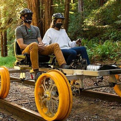 Redwoods Railbike Along Pudding Creek