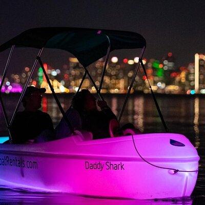 Glow Nightime Pedal Boat Rental in San Diego Bay