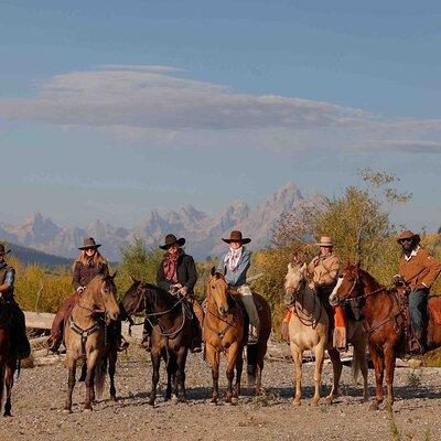 Horseback Riding with Grand Teton Views in Jackson Hole