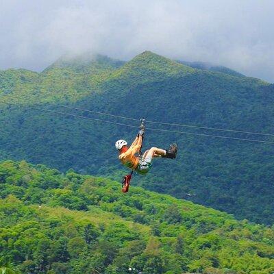 El Yunque Ziplining in Puerto Rico