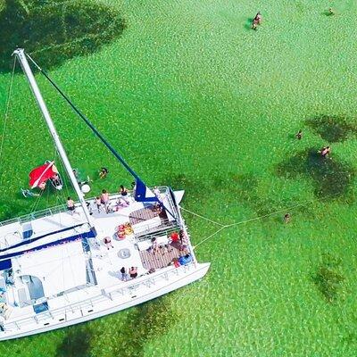 Shell Island Snorkel and Dolphin Catamaran Cruise with Island Time 