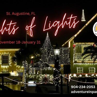 St. Augustine Private Sunset/Nights of Lights, max 6 passengers