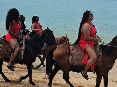 Horseback Riding at Hawksbill Beach in Five islands Antigua 