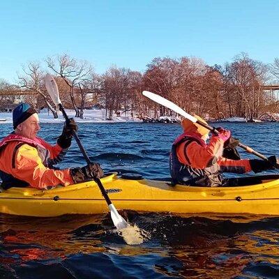 Winter Kayak Tour in Stockholm City (Dry Suit Kayaking)