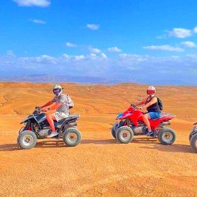 Agafay Desert: Dinner + Show with Quad Bike & Sunset Camel Ride