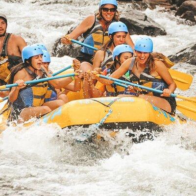 Upper Clear Creek Whitewater Rafting plus Cliffside Zipline from Idaho Springs