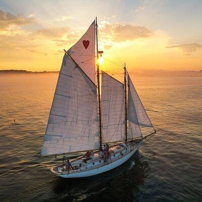 Sunset Windjammer Cruise Along the Coast of Portland Maine