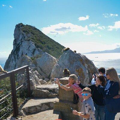 Historic Gibraltar Rock and St Michael's Cave Tour from Seville